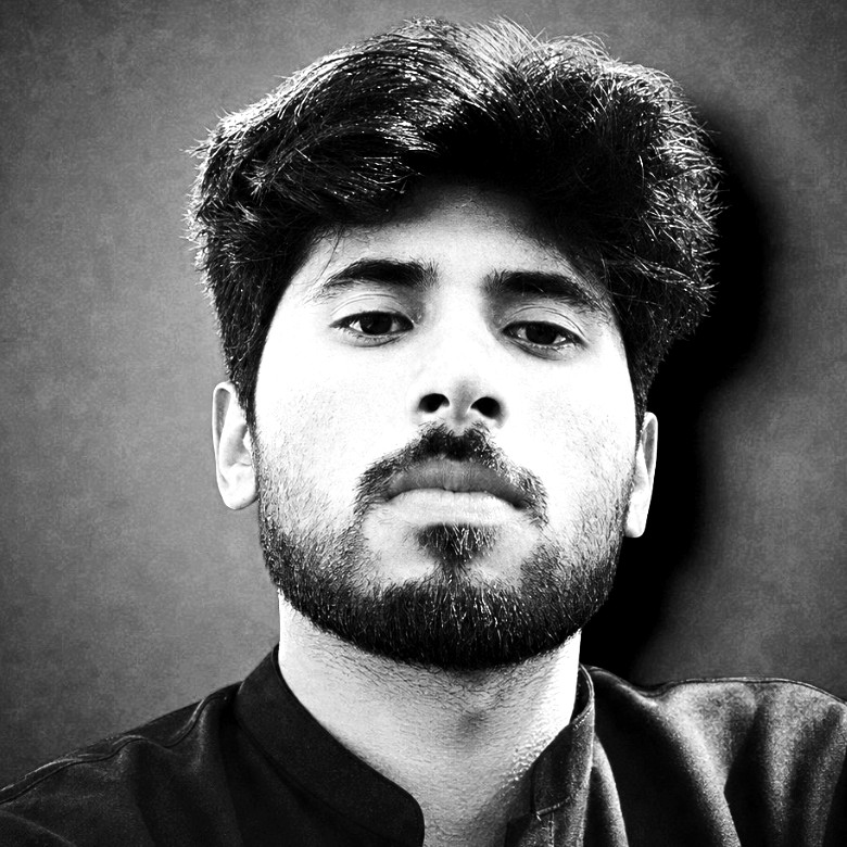 Sher Hassan — black and white portrait